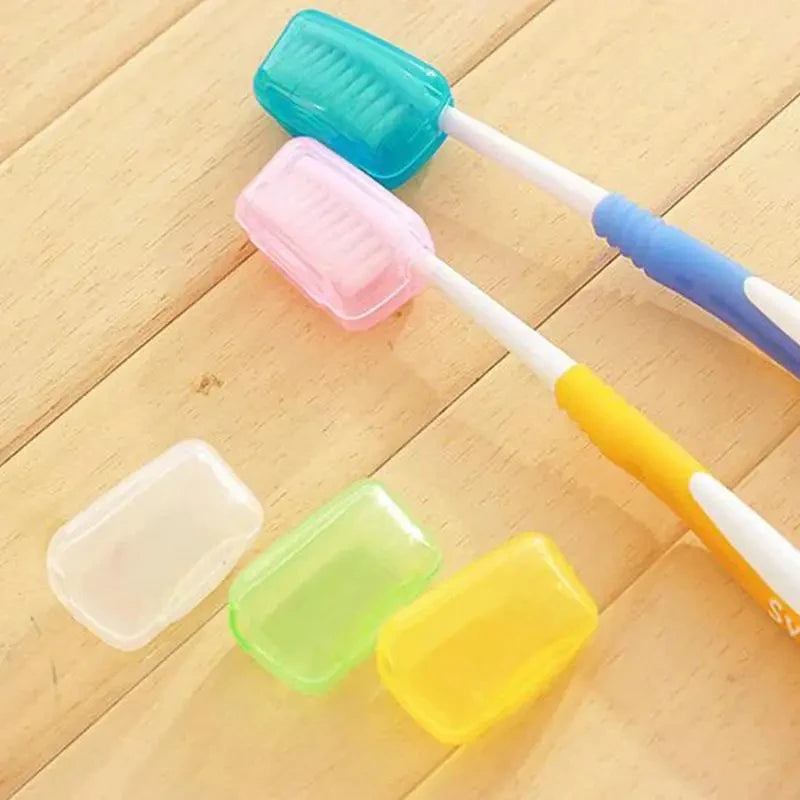 Travel Toothbrush Head Covers 5-Pack - Portable Protective Cases for Household & Travel