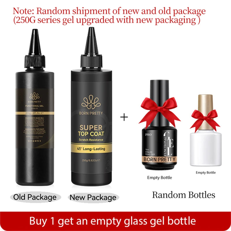 250g Multi-Functional Gel Nail Polish & Nail Tips Reinforcement Kit