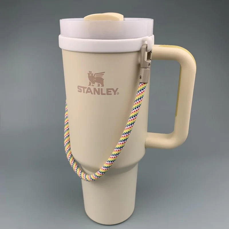 Water Bottle Handle Strap Silicone Cup Carrier for Camping Hiking Outdoor Sports