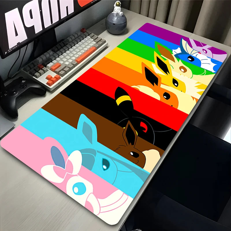 Colorful Anime Mouse Pad for Gaming and Office Desks - 50cmx50cm & Larger Sizes