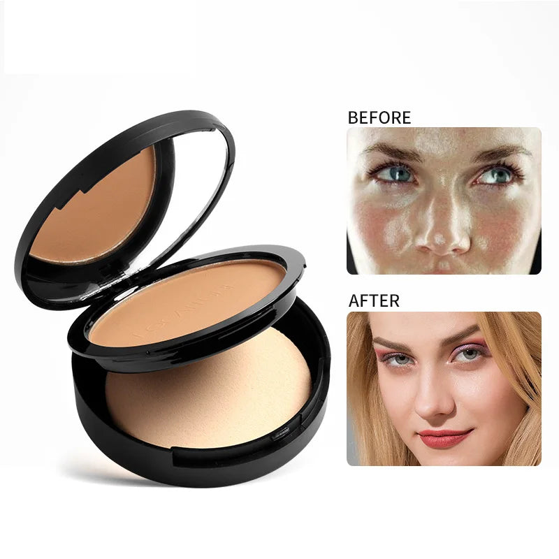 Face Powder with Oil Control & Brightening Finish - 3 Colors, Compact, 26g