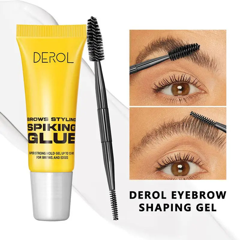 Waterproof Dual Ended Eyebrow Brush & Styling Gel - Long Lasting Brow Setter