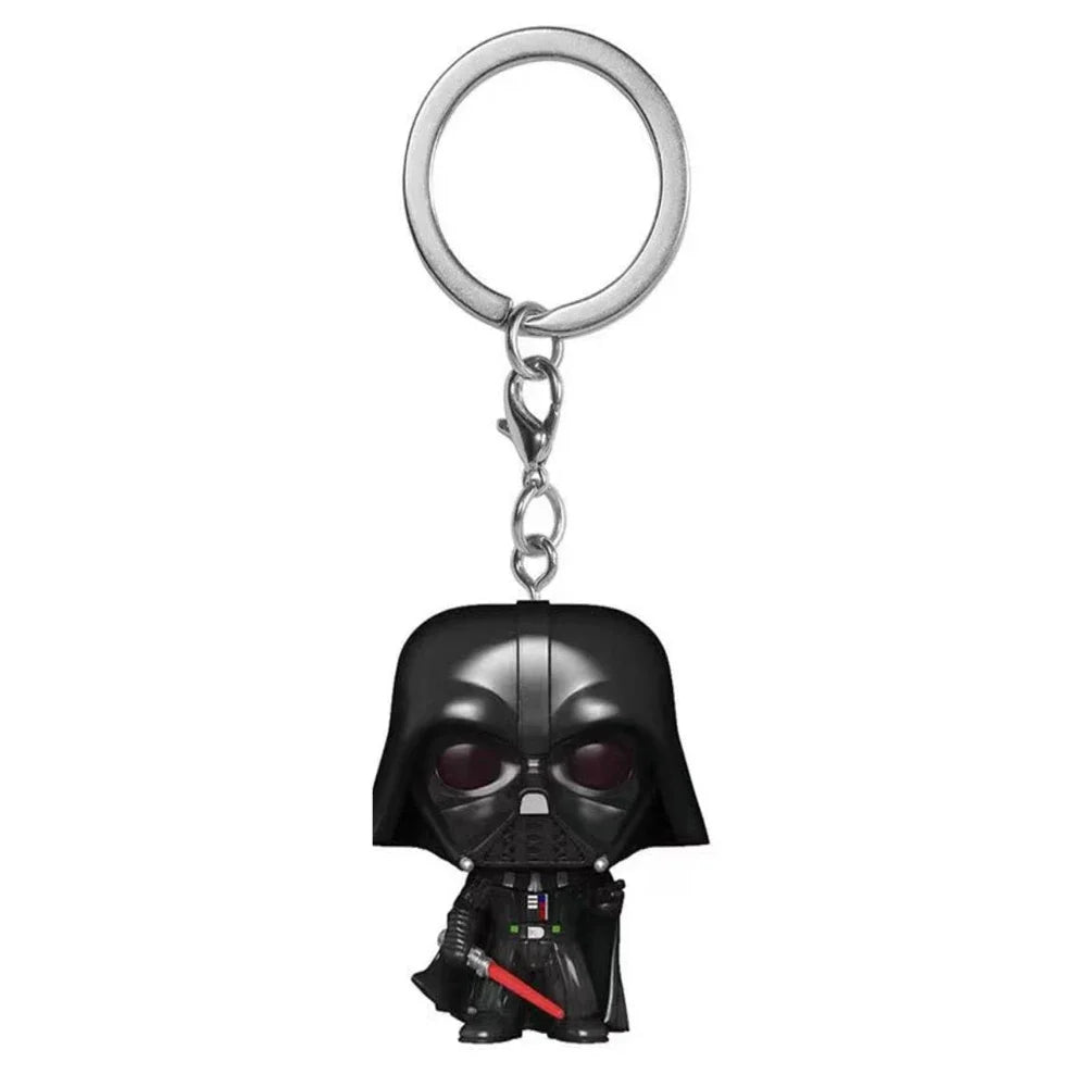 Kids PVC Keychain Toy Set - Baby Yoda, Obi-Wan, Boba Fett, Mandalorian