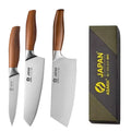 Japanese Santoku Kitchen Knife - Stainless Steel Chef & Fish Fillet Knife
