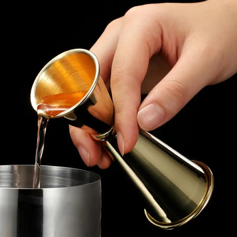 Double Cocktail Jigger with Measurement Scale Stainless Steel Bar Tool