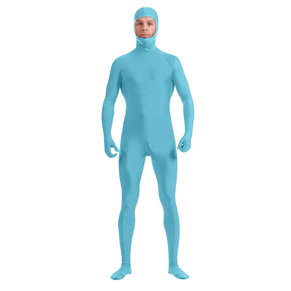 Full Body Zentai Suit Costume for Men and Women Halloween Cosplay Spandex Bodysuit