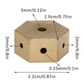 Hexagonal Brass Incense Holder for Aromatic Sticks - Indoor Home Decor