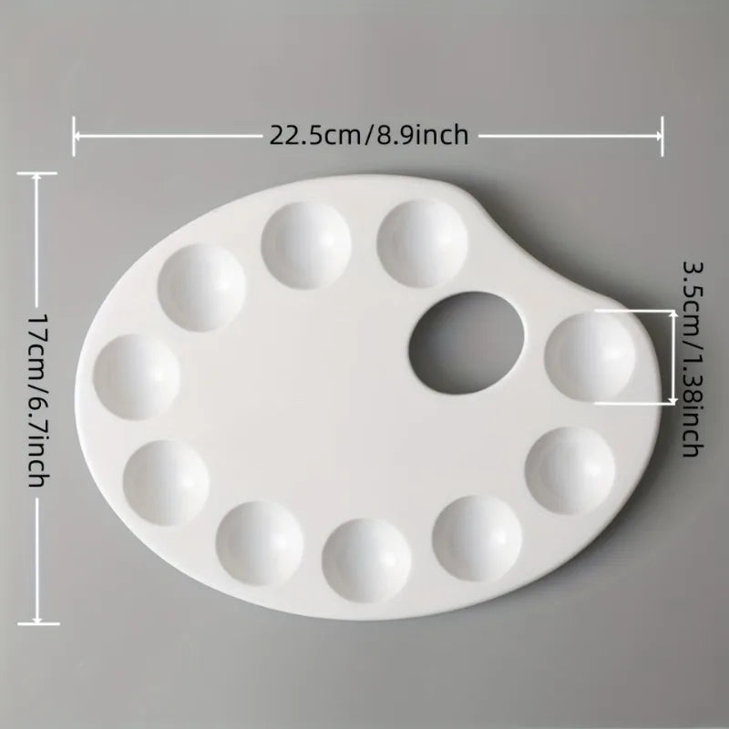 Reusable Painting Palette for Gouache, Acrylic, Watercolor - Eco-Friendly Plastic
