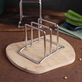 Stainless Steel Cutting Board Holder Rack Kitchen Countertop Storage Organizer