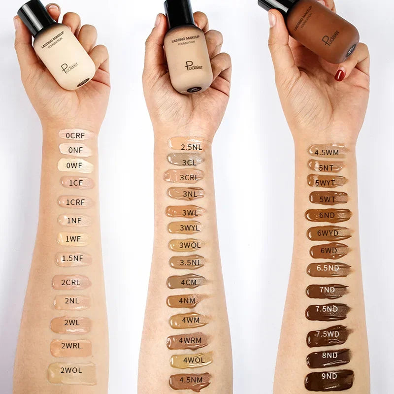 Full Coverage Waterproof Face Foundation & Concealer Cream - Natural Finish