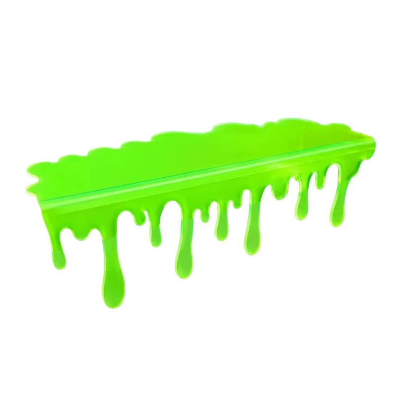 Glow in The Dark Blood Drip Bookshelf Decor Luminous Halloween Shelf Edge Haunted House Accent