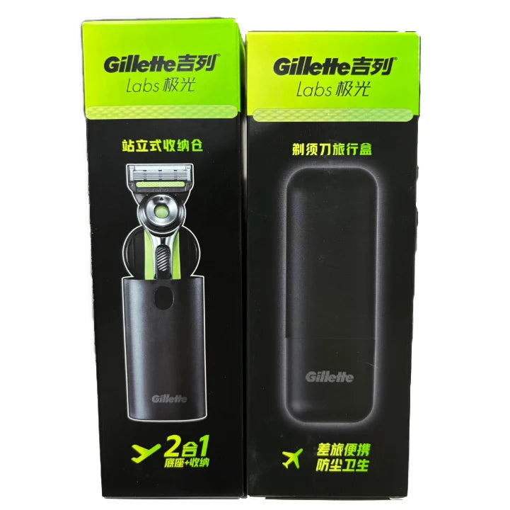 Travel Razor Holder Case with Ventilation Magnetic Storage for Gillette Labs Razors