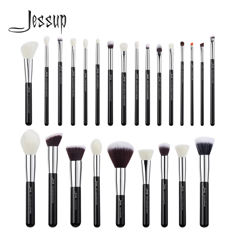 Professional Makeup Brush Set 25pcs - Foundation, Blush, Eyeshadow & Contour Tools