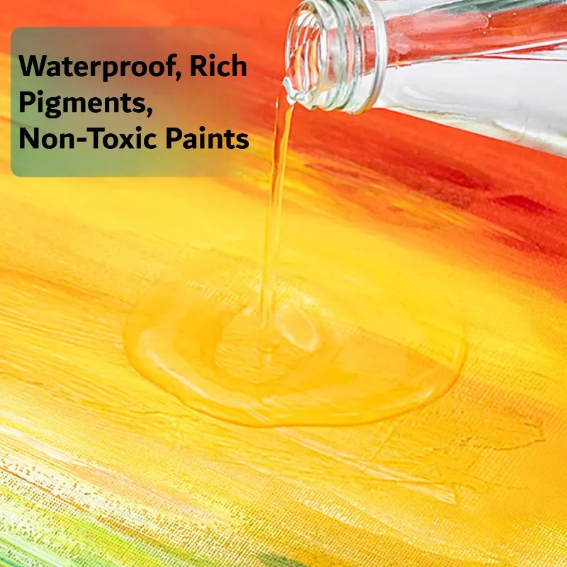 Acrylic Paint 300ML Matte Finish Waterproof Pigment for Canvas & Crafts