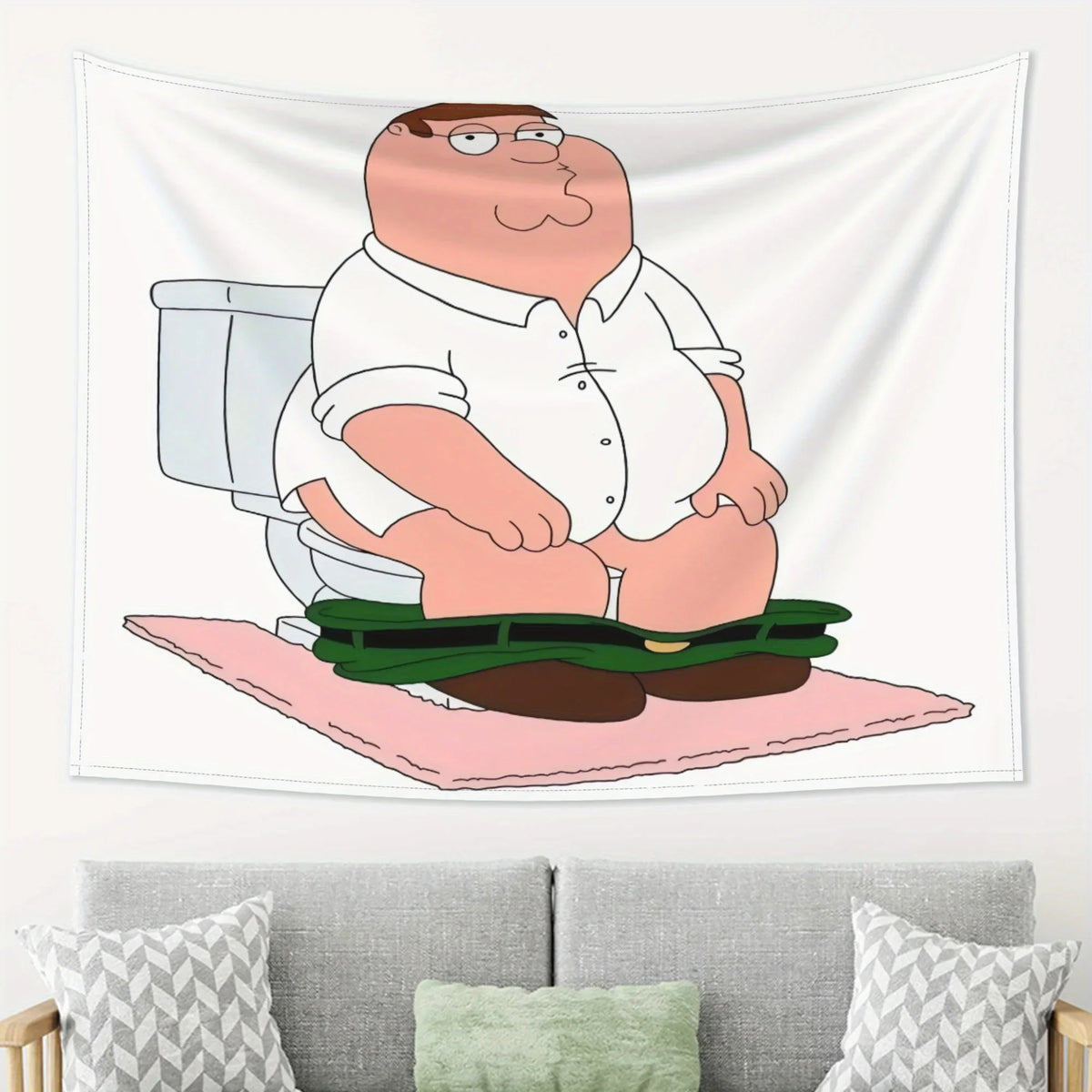 Peter Griffin Tapestry Wall Art for Man Caves & Game Rooms - Multiple Sizes