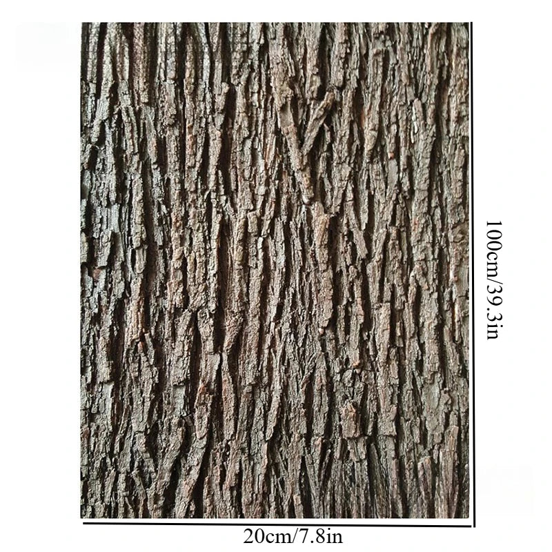 Silicone Bark Wall Decoration for Garden Landscape DIY Miniature Fake Tree Trunk