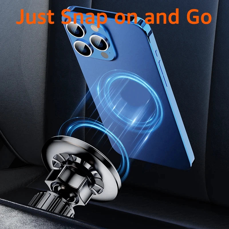 Magnetic Car Phone Holder for MagSafe and GPS, Air Vent Mount, Universal Fit