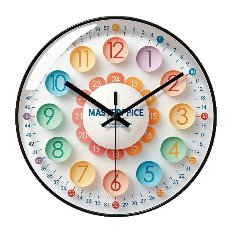 10-Inch Cute Wall Clock for Living Room & Children's Room - Silent Home Decor