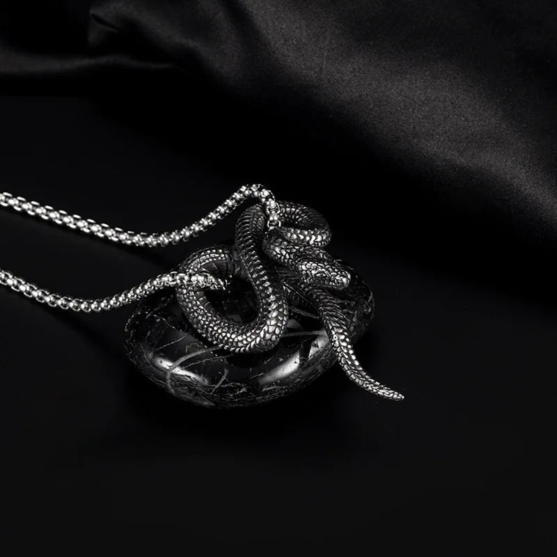 Anime Snake Necklace Pendant Jewelry Animal Design Cosplay Accessory