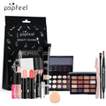 Complete Makeup Kit for Women - Eyeshadow Palette, Lip Gloss, Mascara & Brushes