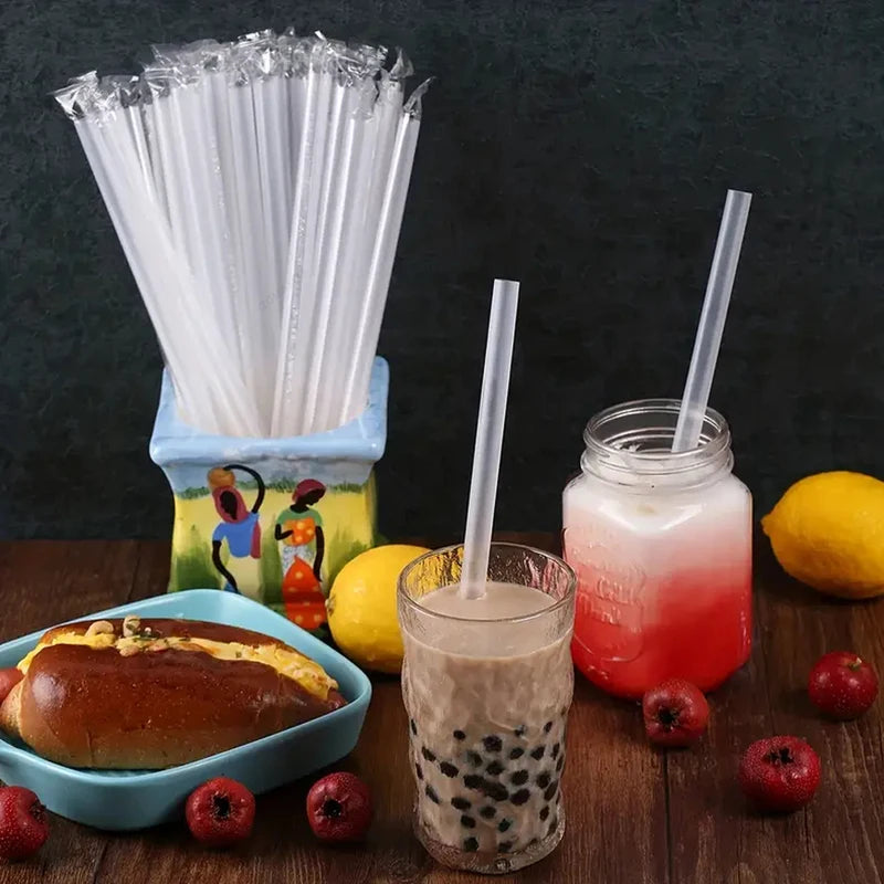 Jumbo Smoothie Drinking Straws - Large Bubble Tea Milkshake Eco-Friendly Pack