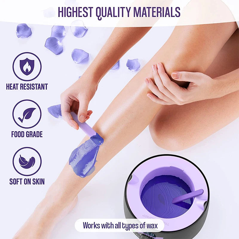 Silicone Wax Warmer Bowls for Hair Removal - Reusable Heat-Resistant Pot Set