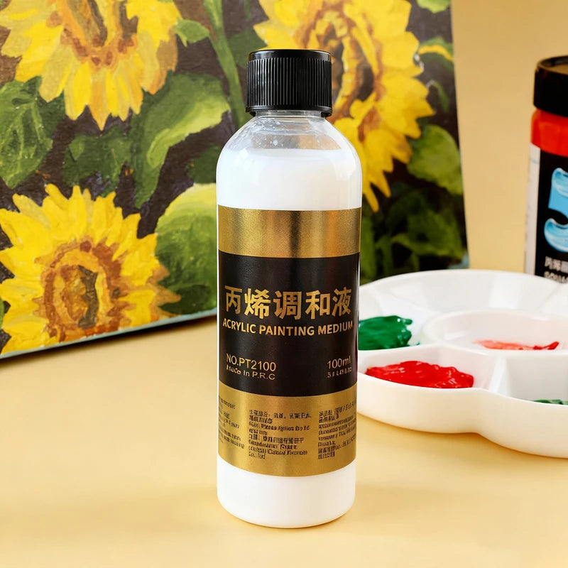 Acrylic Paint Thinner Liquid Water Powder Diluent - 100ml Art Supplies