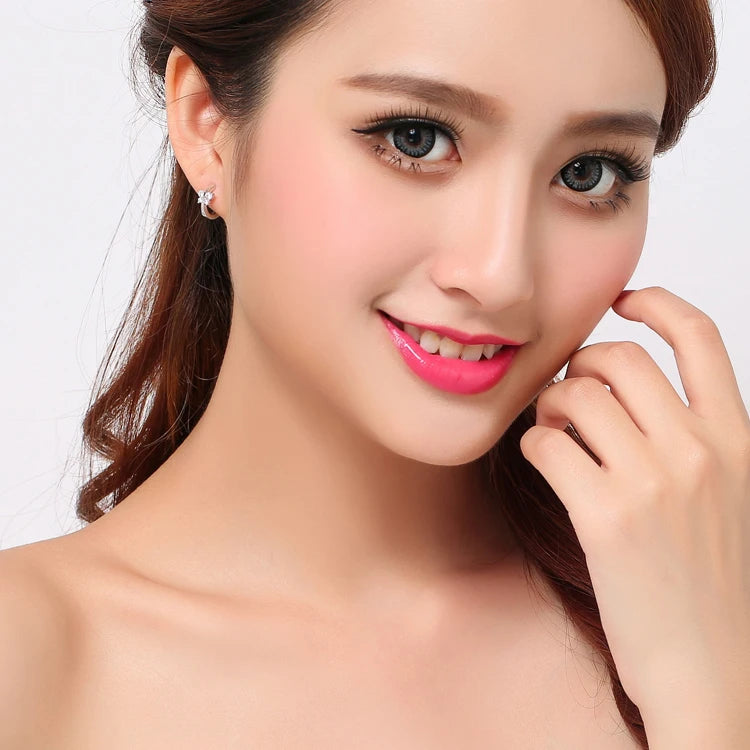 925 Silver Butterfly Zirconia Hoop Earrings for Girls Women - Small Huggies Jewelry