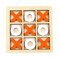 Wooden Montessori Chess & Tic Tac Toe Puzzle Game for Brain Development