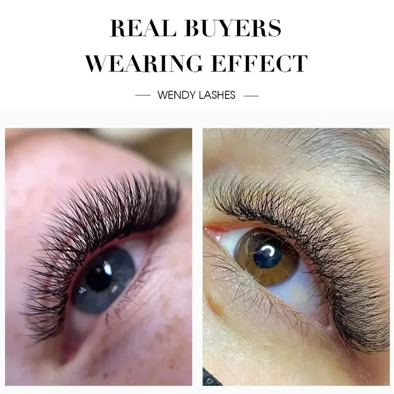 False Eyelash Extensions 5D W Shape Premade Volume Fans Natural Soft Makeup Tools