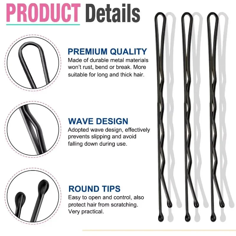 Set of 60/600 Metal Hair Pins U-Shaped Bobby Pins for Styling and Hair Styling