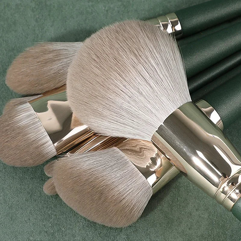 14Pcs Makeup Brush Set - Soft Fluffy Cosmetic Face & Eye Brushes