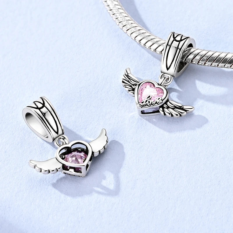 Sterling Silver Flower Leaf Charm Pendants for Bracelets - DIY Jewelry Making