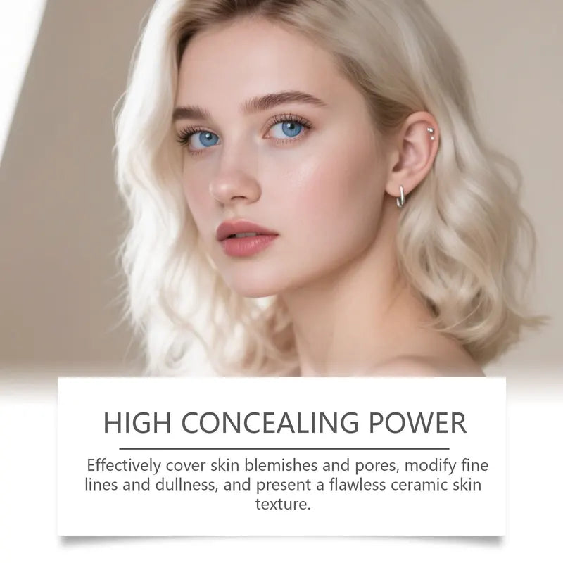 Color-Changing Foundation Stick with Hydrating Matte Concealer - Lightweight & Brightening