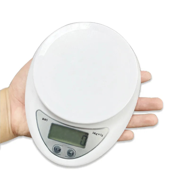 5kg Digital Kitchen Scale with LED Display Food Weighing Balance