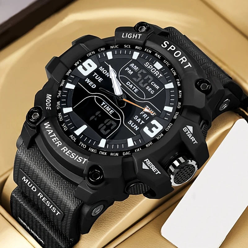 Men's Sports Watches Large Dial Waterproof Electronics Gift