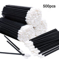 500pcs Disposable Lip Brush Set - Portable Makeup Applicators for Lipstick & Gloss