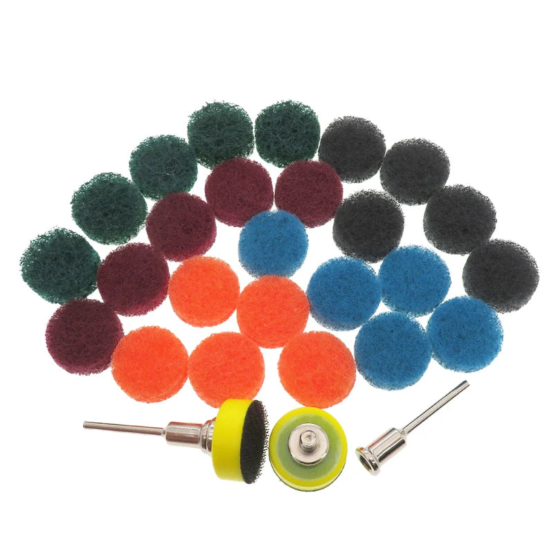 54Pcs Scouring Pads and Sanding Pads Set for Grinding and Polishing