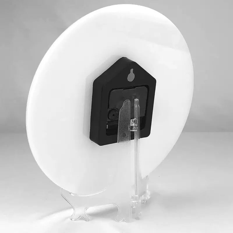 Silent Round Wall Clock for Bedroom Living Room Kitchen Home Decor - Cat Landscape 88