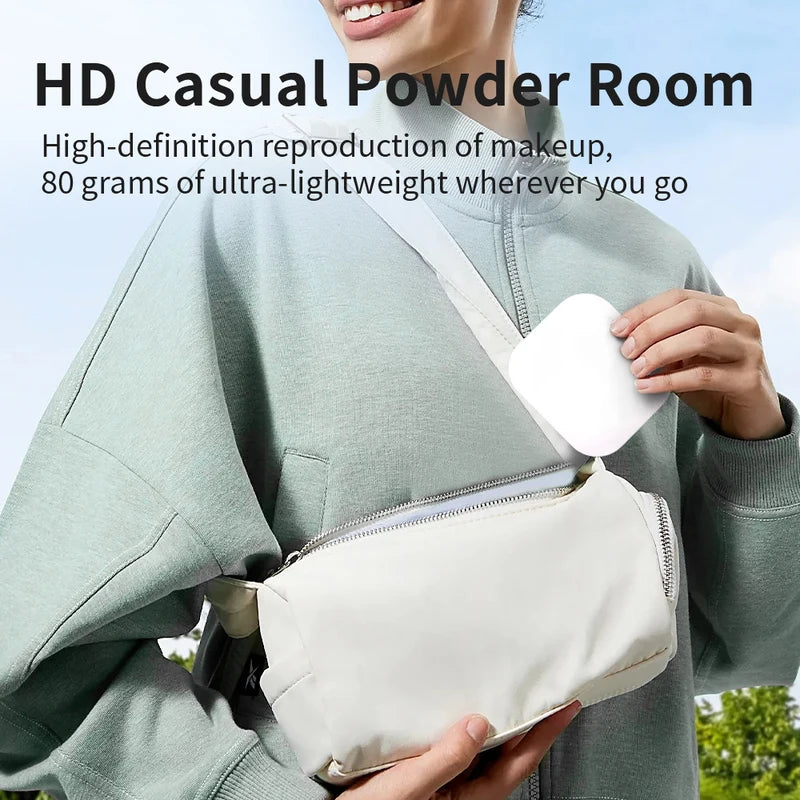 Portable Folding LED Makeup Mirror with Lights and 2X Magnification