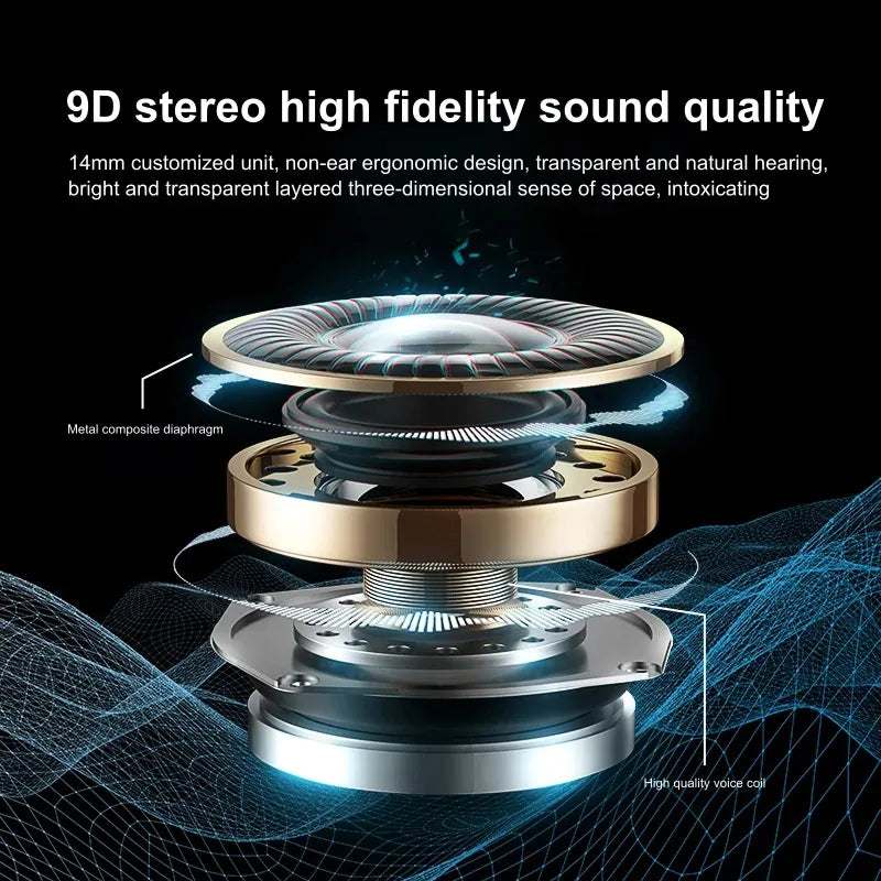 Open-Ear Wireless Earbuds with LED Power Display Sport Headset