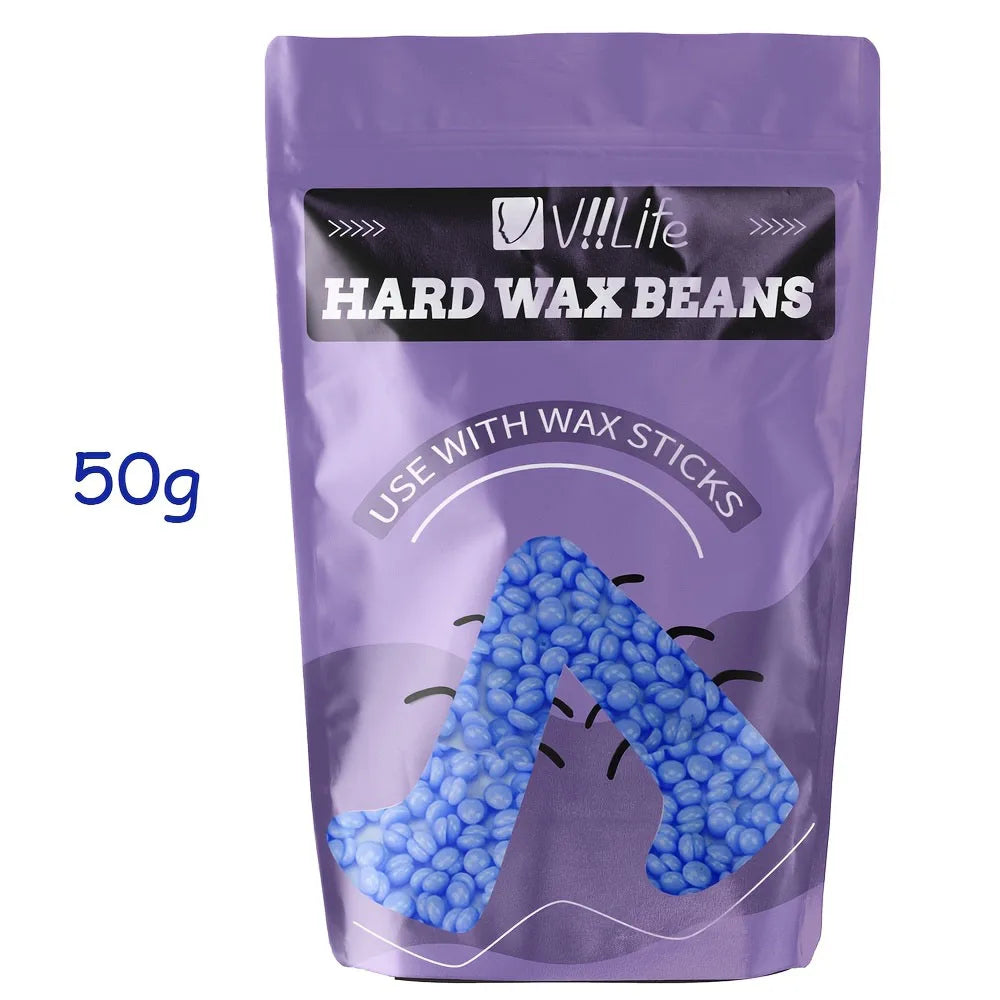 50g Hard Wax Beads for Hair Removal Painless Bikini Face Legs Body Hot Wax Machine