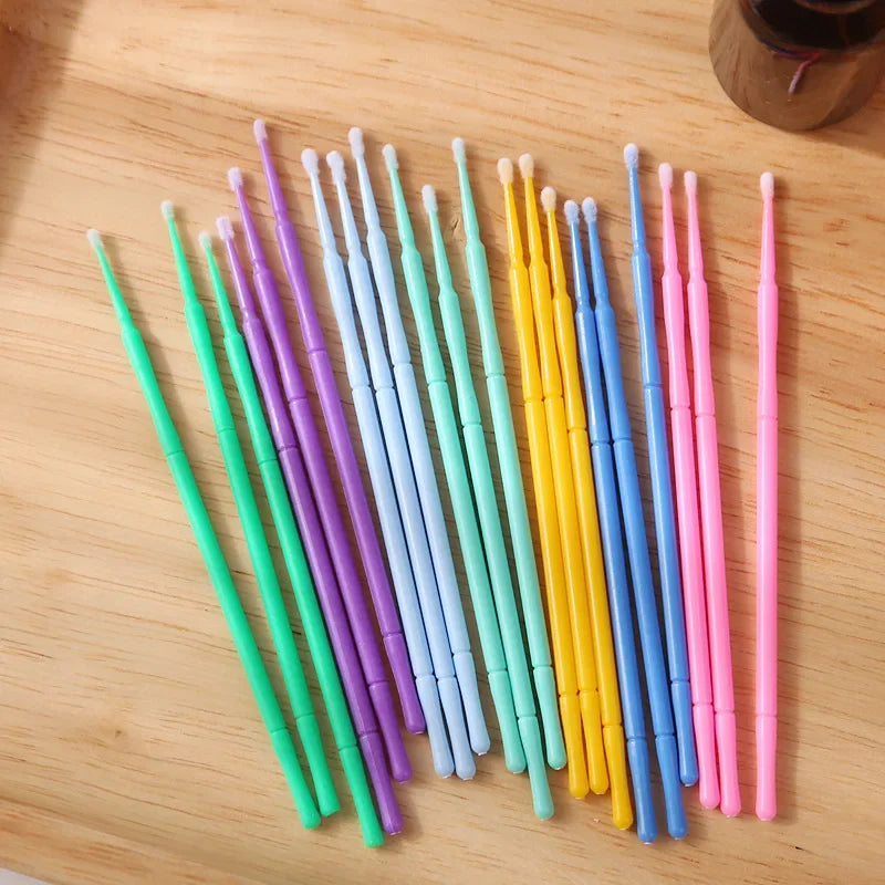 Disposable Micro Brush Mascara Wands Set for Eyelash Extension & Makeup 100-1000pcs