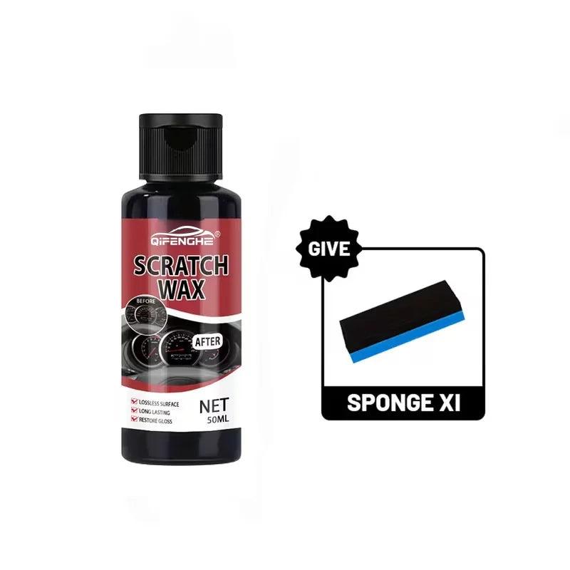 Car Scratch Repair Wax 100ml Long-Lasting Gloss Vehicle Polish