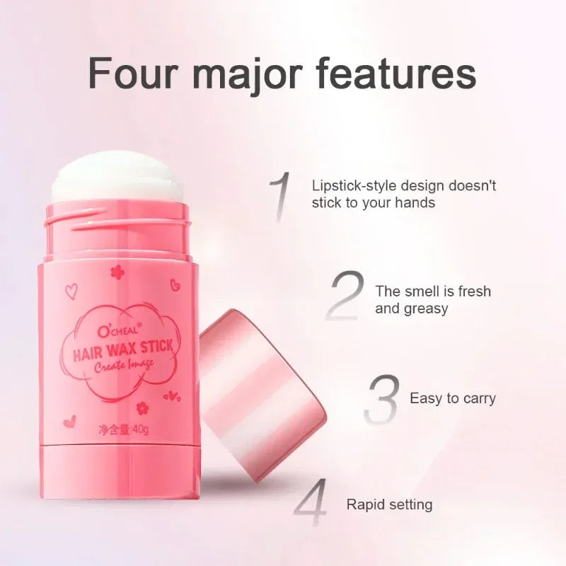 Hair Wax Stick for Styling & Repair - 40g Non-Greasy, Moisturizing