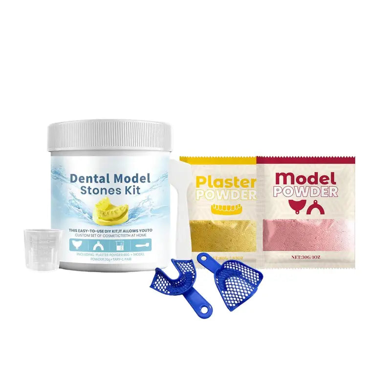 Plaster Teeth Model Kit for Dental Education and Crafting - Teeth Molding Tool