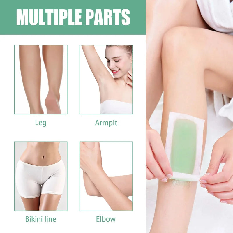 Professional Hair Removal Wax Strips for Body & Face - Quick & Gentle Depilation