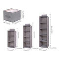 Portable Wardrobe Organizer Bag Drawer Style Storage Closet with Multiple Sizes