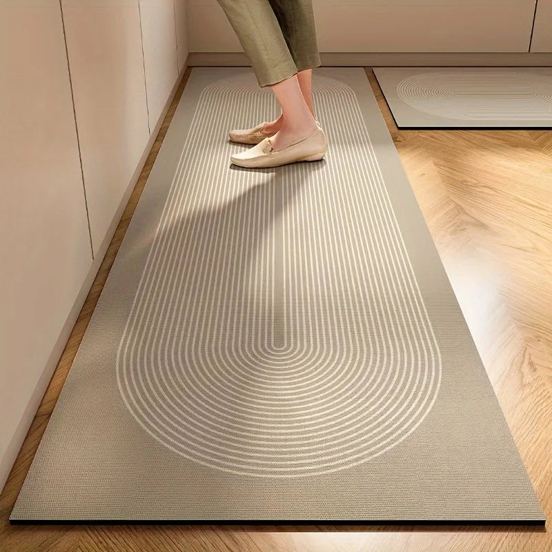 Minimalist Kitchen Floor Mat Anti Slip Runner Rug - Water & Oil Absorbent Home Decor