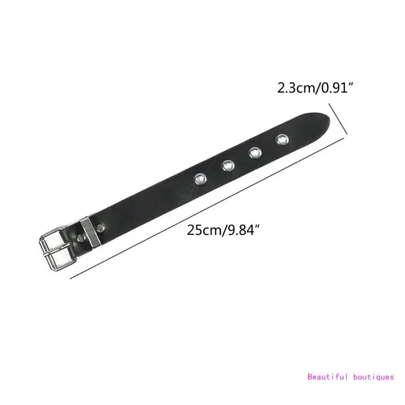 Adjustable Punk Bracelets for Men Women Vintage Style Wrist Cuff Jewelry